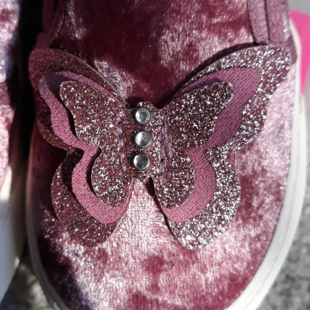 VELVET BUTTERFLY SNEAKERS